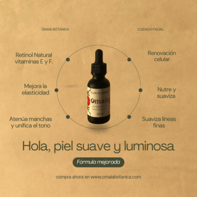 🌼 Flor de Ámbar 🌼 pieles normales, secas, con manchas o maduras.