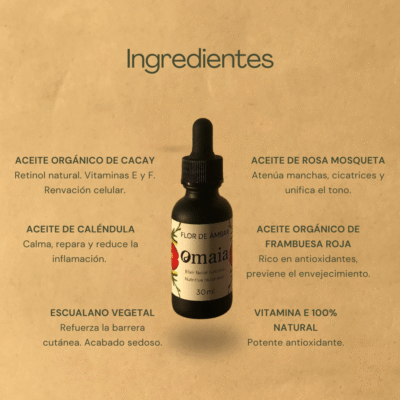 🌼 Flor de Ámbar 🌼 pieles normales, secas, con manchas o maduras.