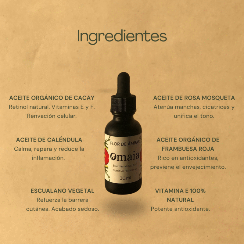 🌼 Flor de Ámbar 🌼 pieles normales, secas, con manchas o maduras.